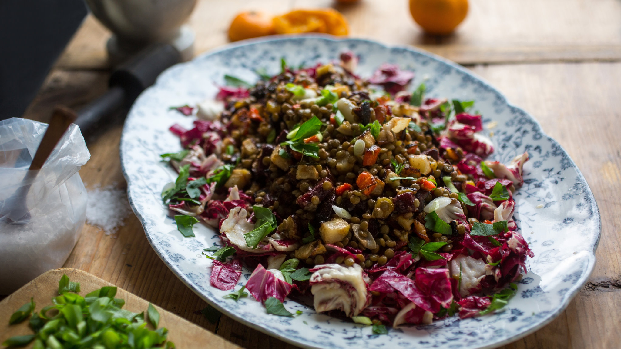Lentil Salad With Roasted Vegetables Recipe (with Video)