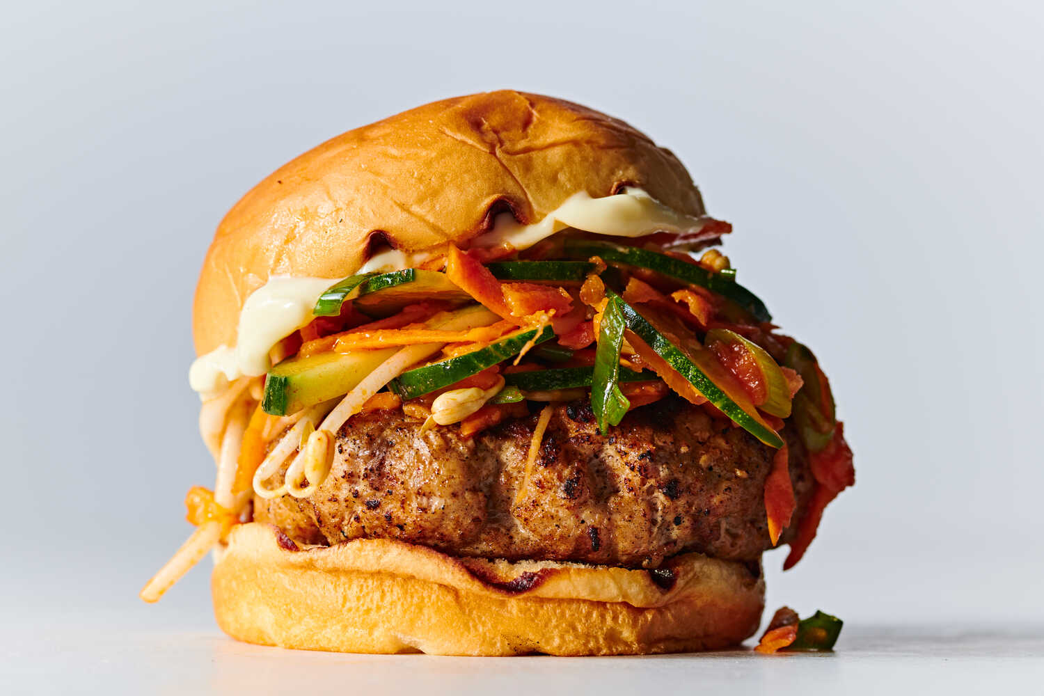 Gochujang Burger With Spicy Slaw Recipe
