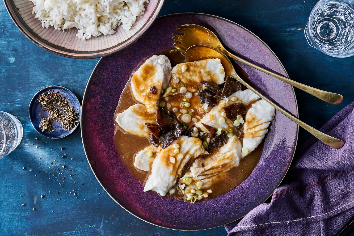 Velvet Fish With Mushrooms Recipe