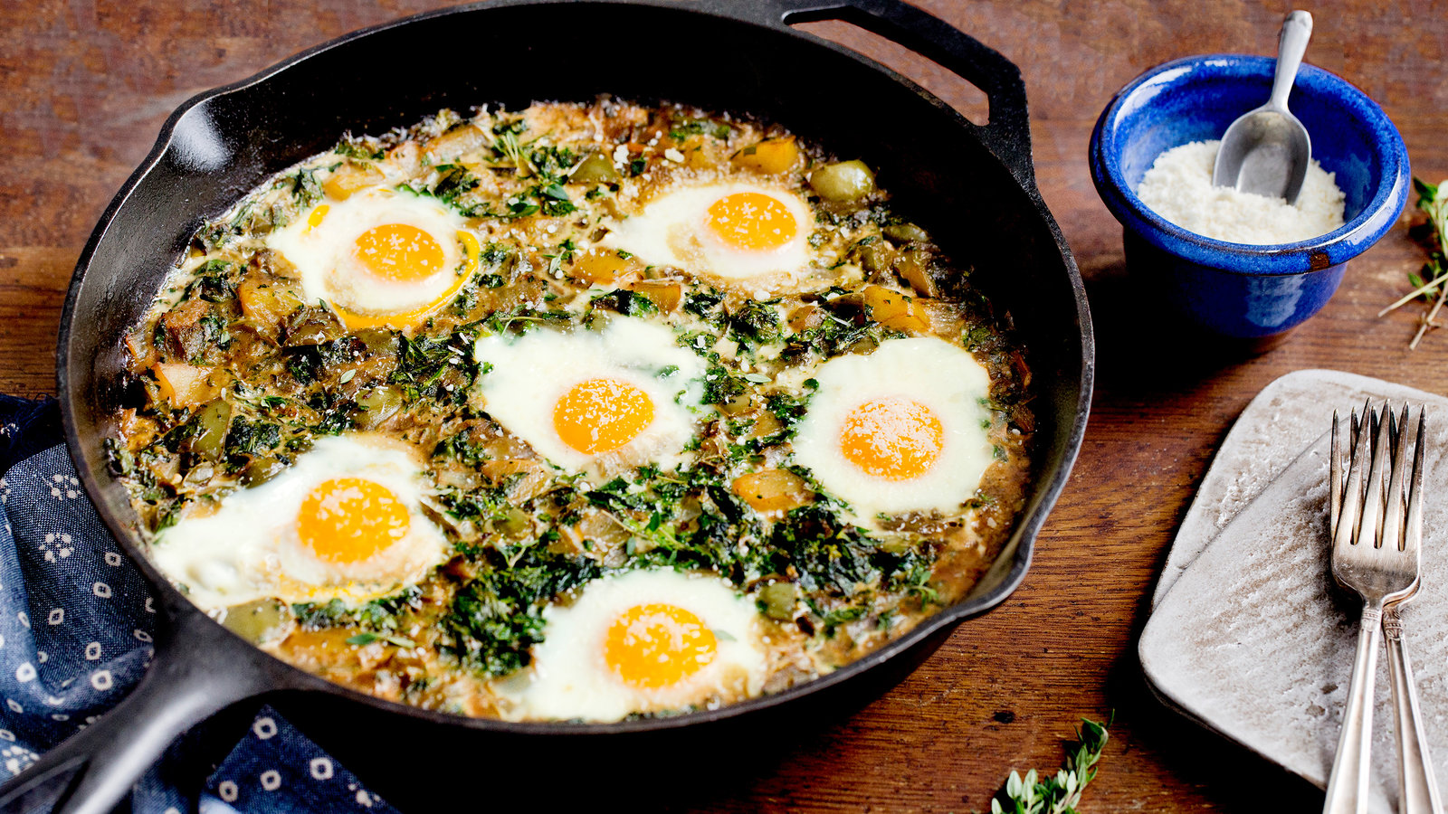 Broccoli Rabe, Shakshuka Style Recipe