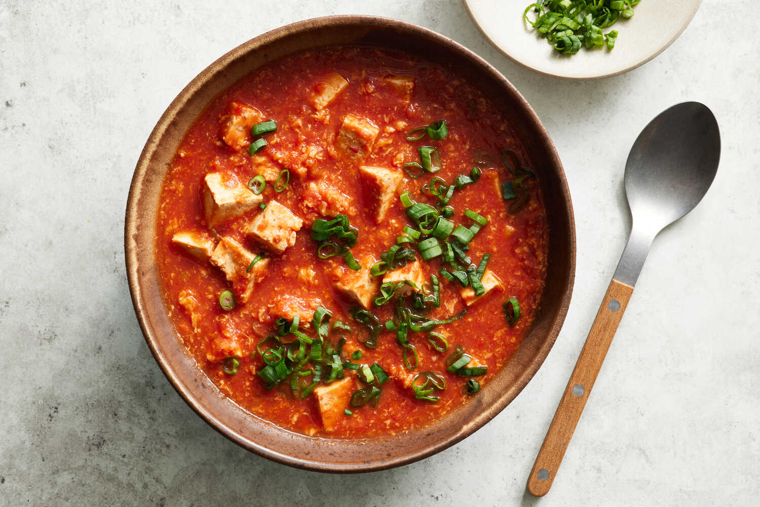 Tofu and Tomato Egg Drop Soup Recipe