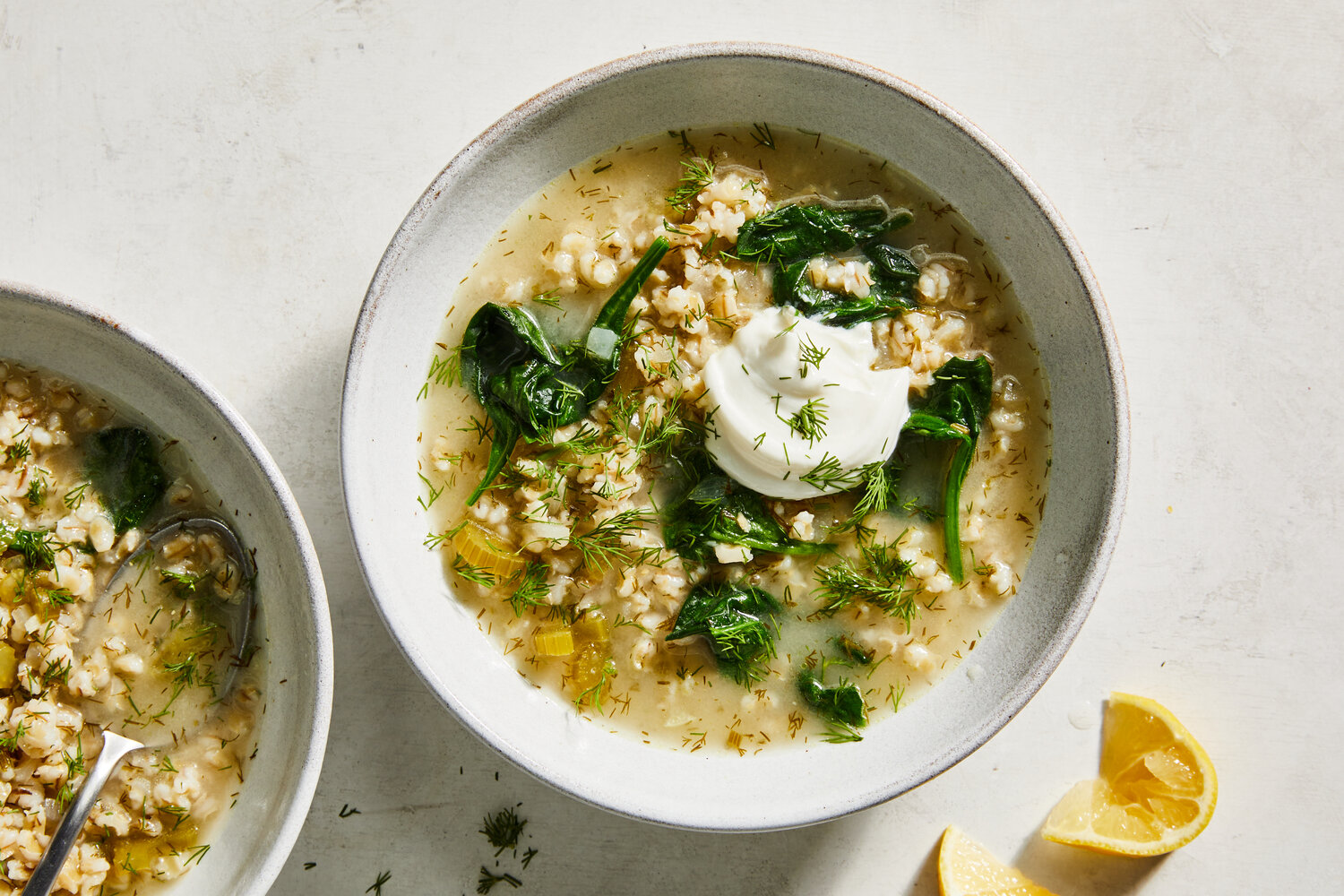 Lemony Pearl Barley Soup Recipe