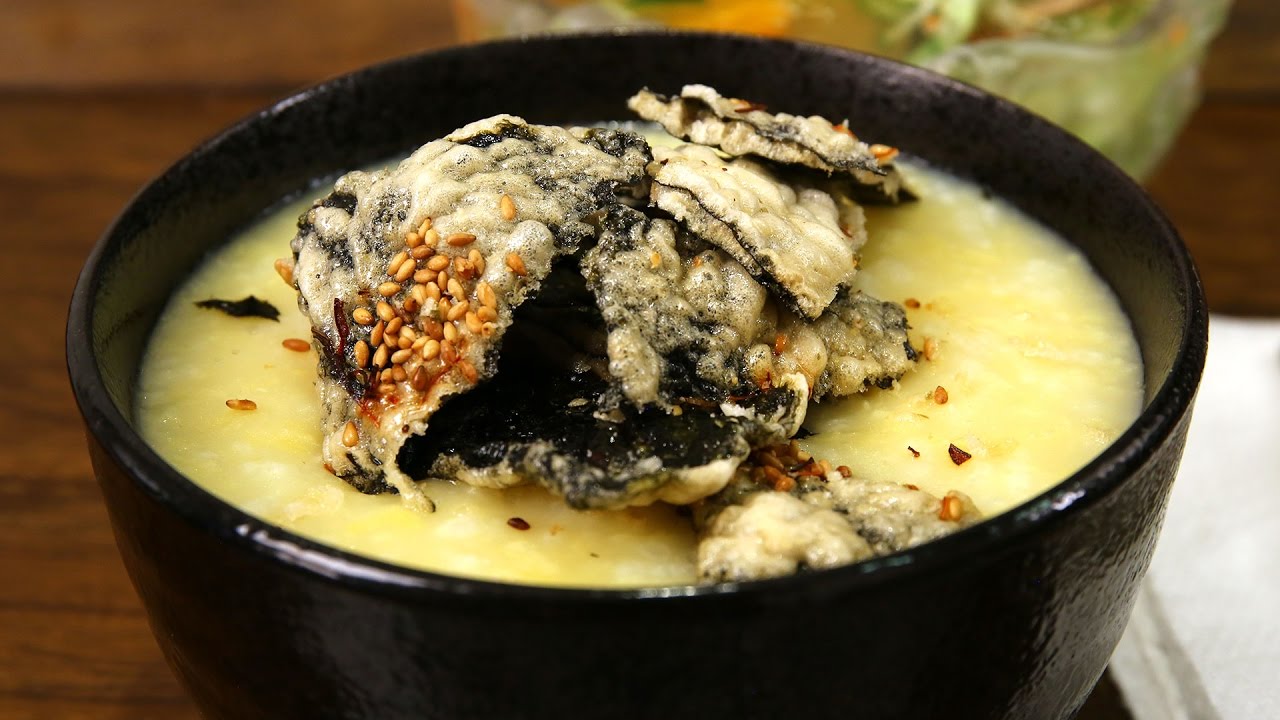 Mung bean porridge (Nokdu-juk: 녹두죽) recipe by Maangchi