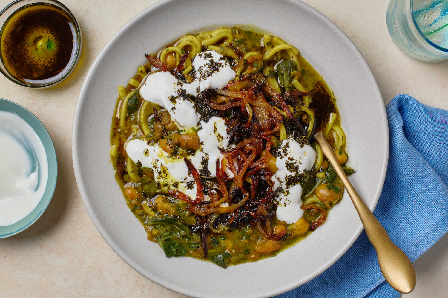 Ash Reshteh (Greens, Beans and Noodle Soup)  Recipe