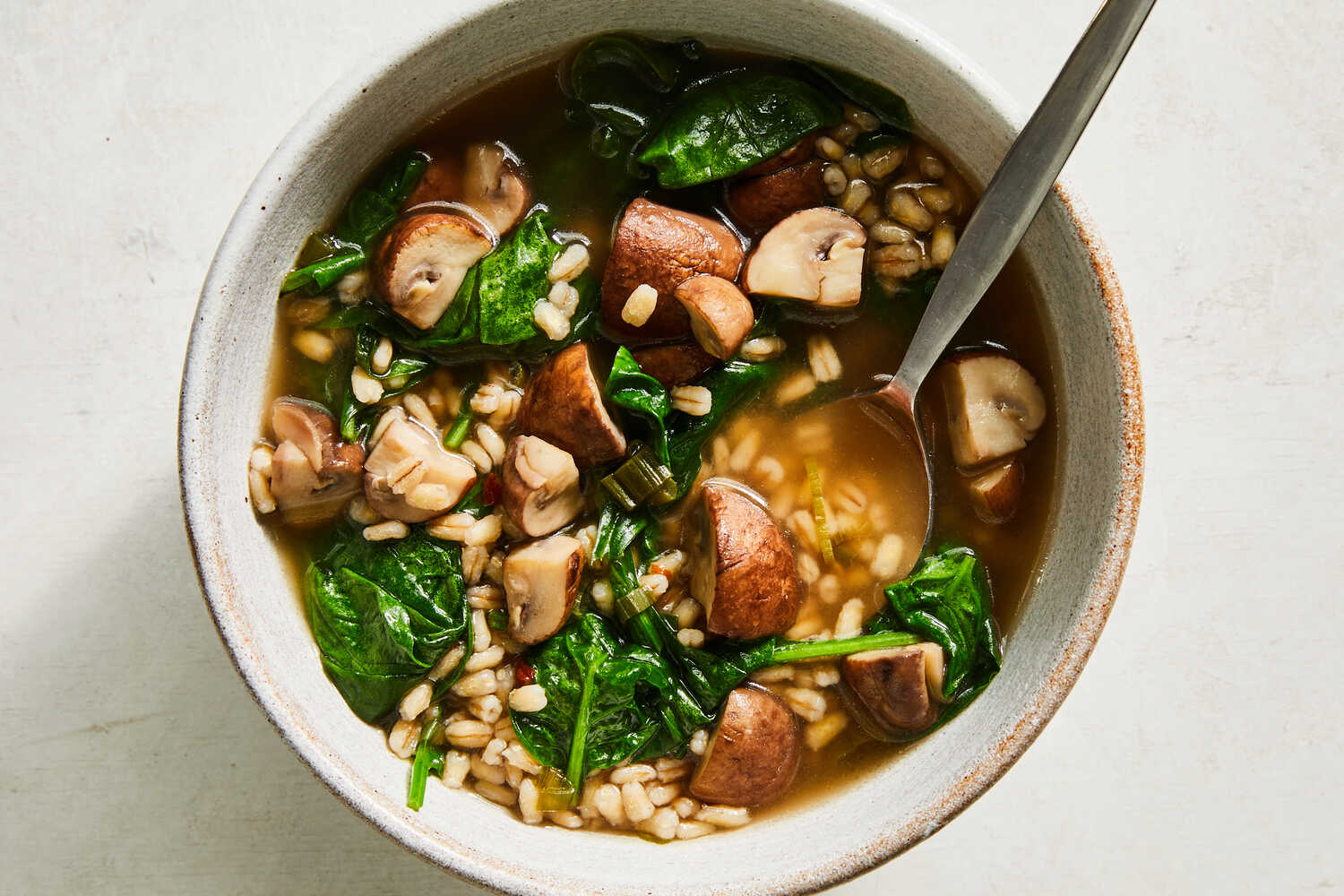 Miso-Mushroom Barley Soup Recipe