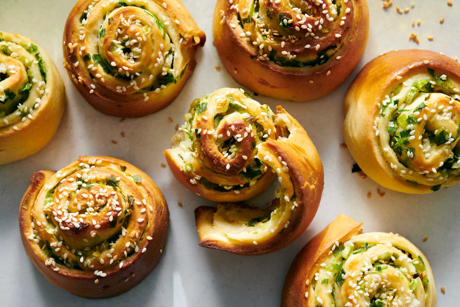 Sesame Scallion Buns Recipe