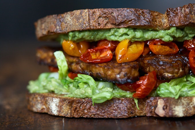 Vegetarian TLT Sandwich