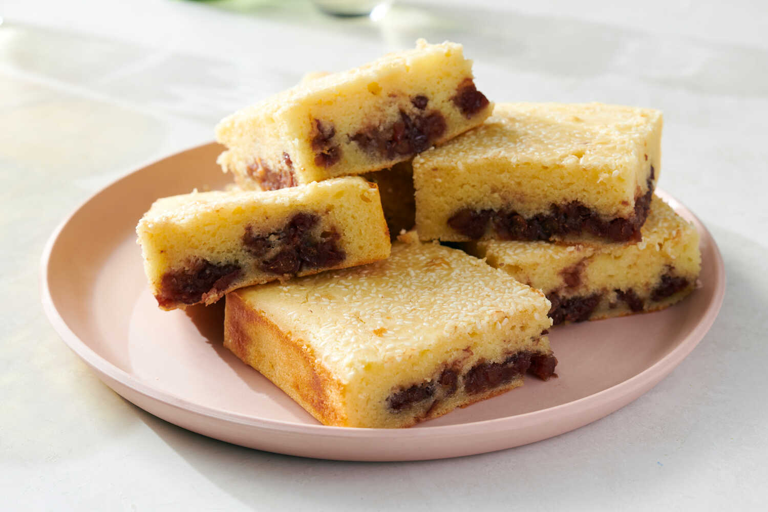Baked Red Bean Nian Gao (Mochi Cake) Recipe