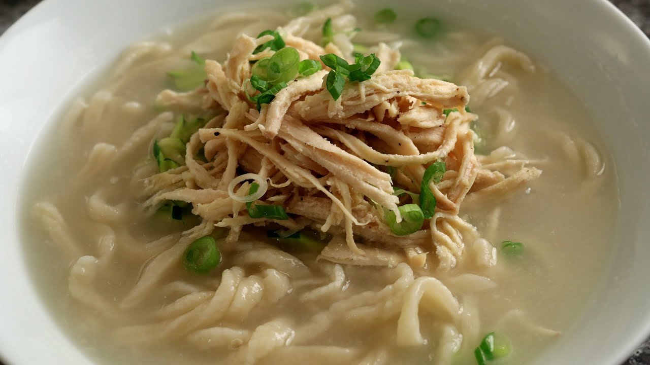 Chicken noodle soup from scratch (Dak-kalguksu) recipe by Maangchi
