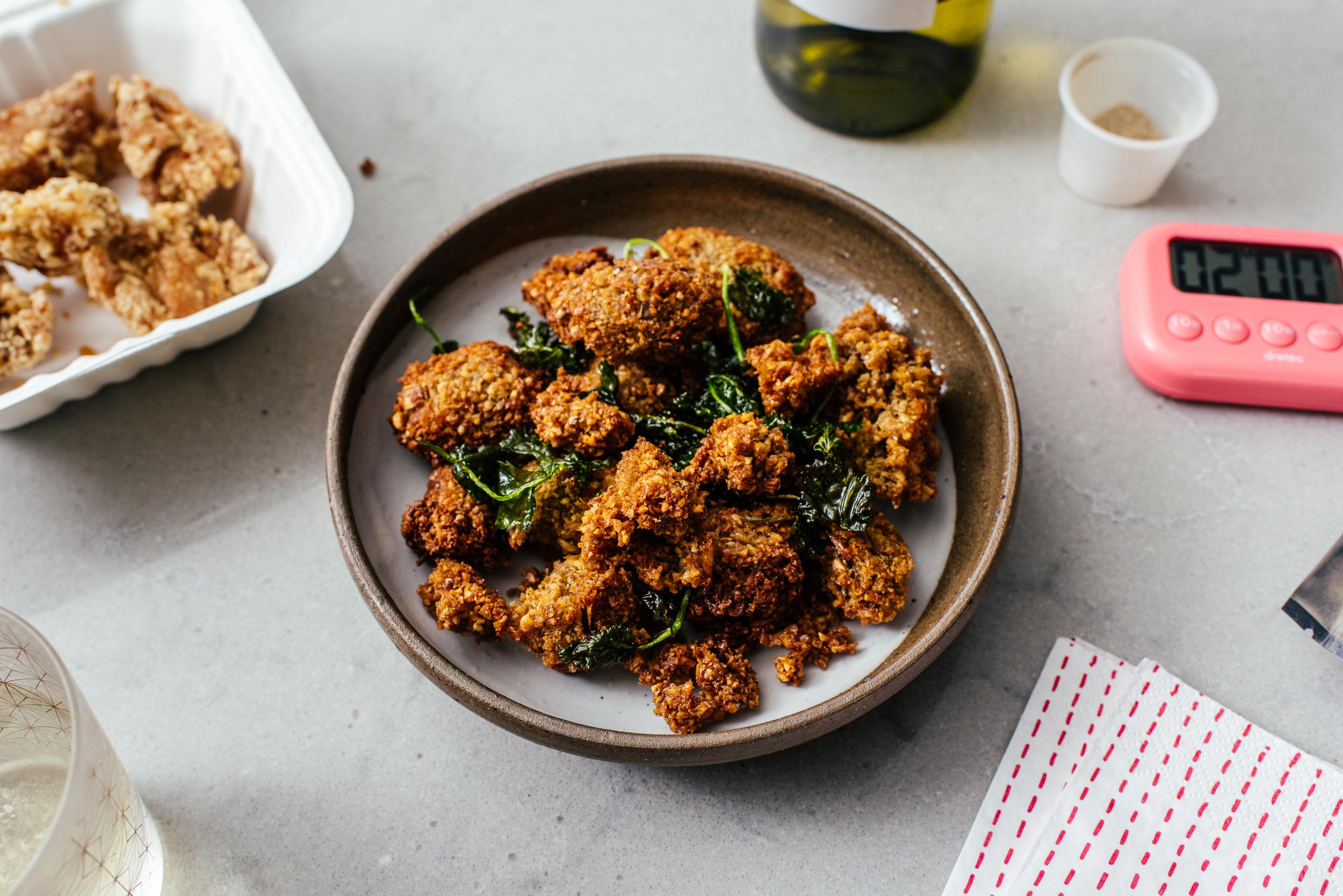 Vegan Taiwanese Popcorn Chickpea Chicken Recipe · i am a food blog