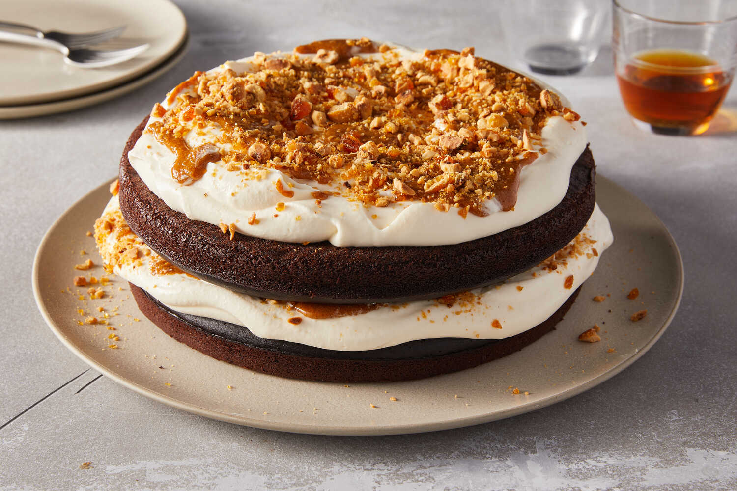 Devil’s Food Cake With Hazelnut Praline Recipe