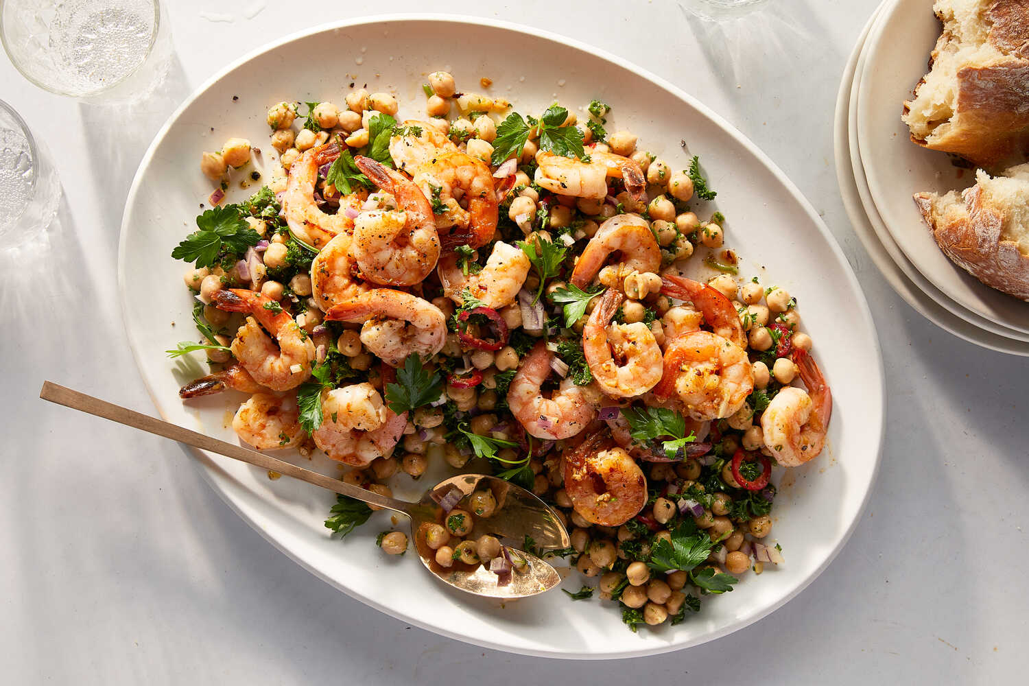 Spicy Shrimp and Chickpea Salad Recipe