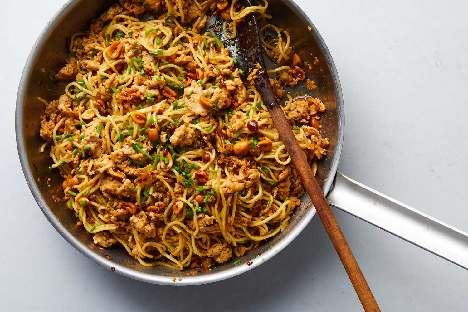 Spicy Sesame Noodles With Chicken and Peanuts Recipe